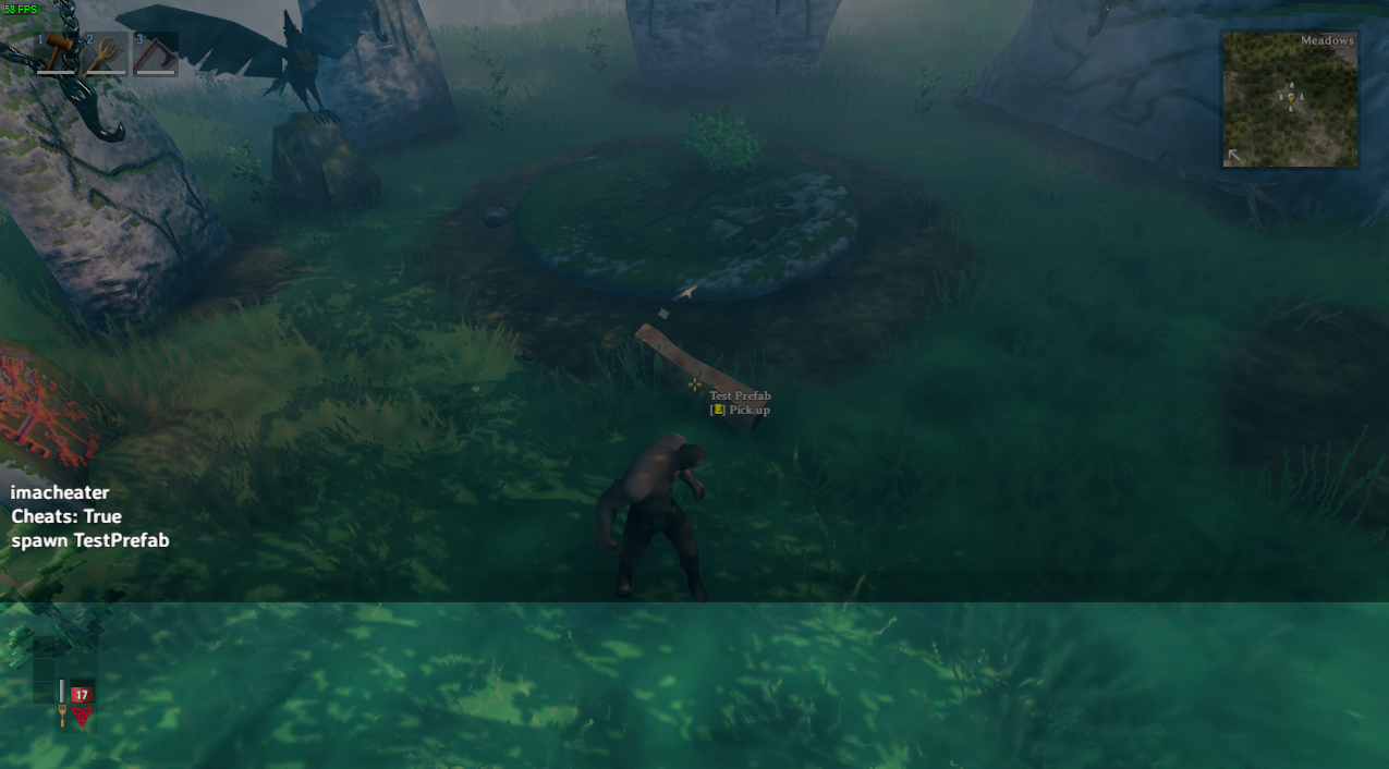 TestPrefab in Game